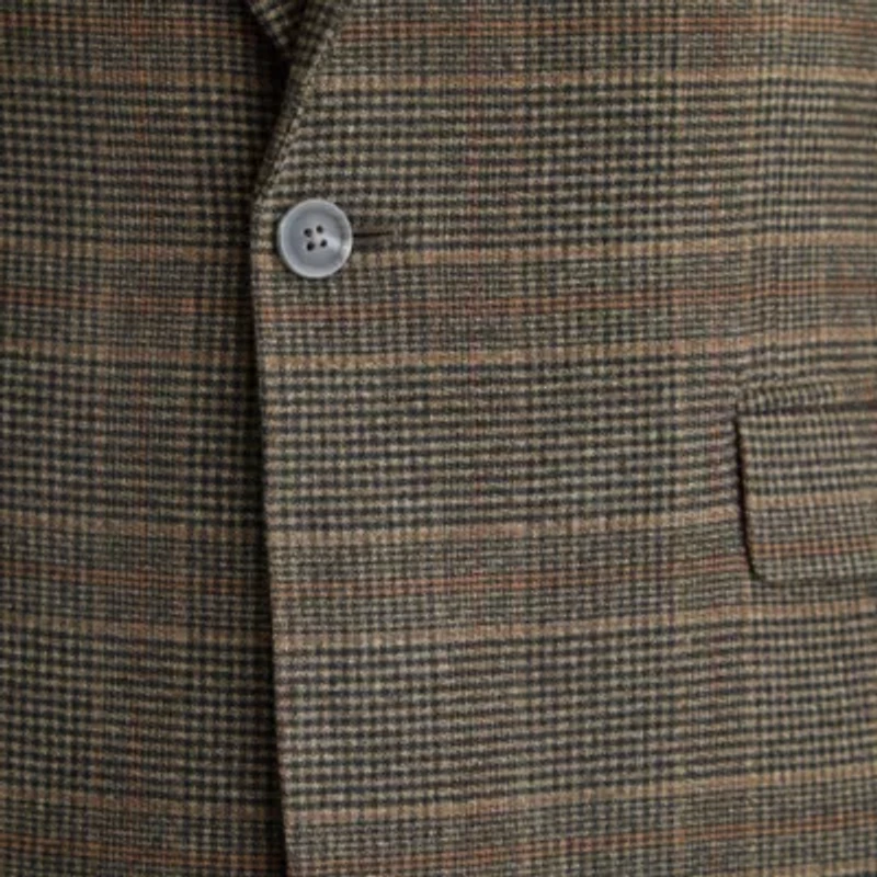 J. Ferrar Mens Plaid Slim Fit Sport Coat