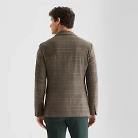 J. Ferrar Mens Plaid Slim Fit Sport Coat
