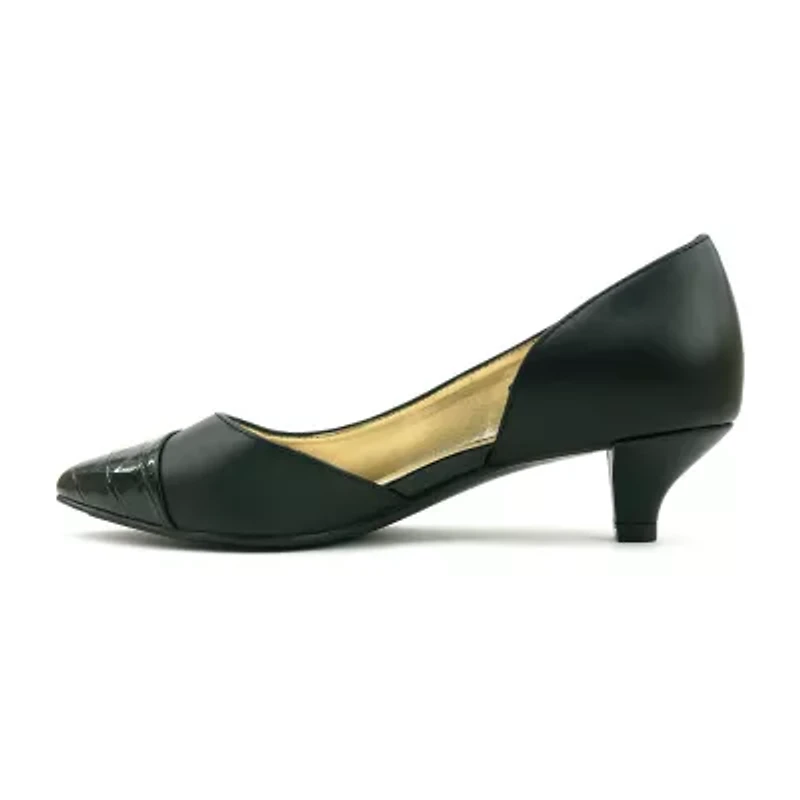 east 5th Dion Womens Pointed Closed Toe Kitten Heel Pumps