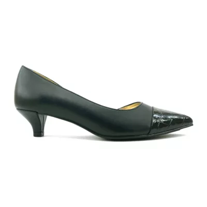 east 5th Dion Womens Pointed Closed Toe Kitten Heel Pumps