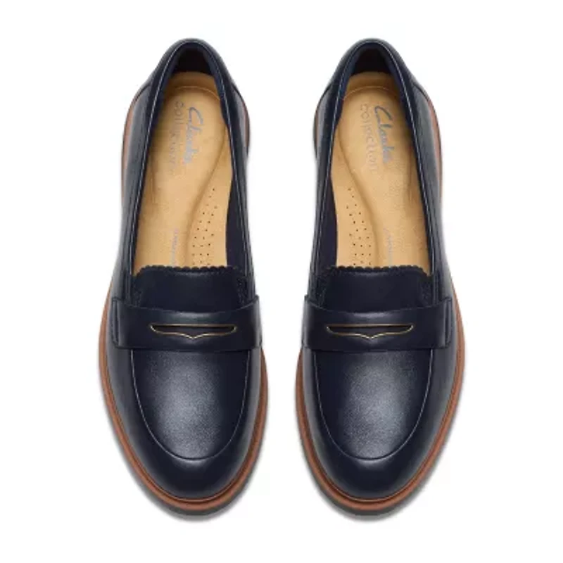 Clarks Westlynn Glow Womens Moc Closed Toe Loafers