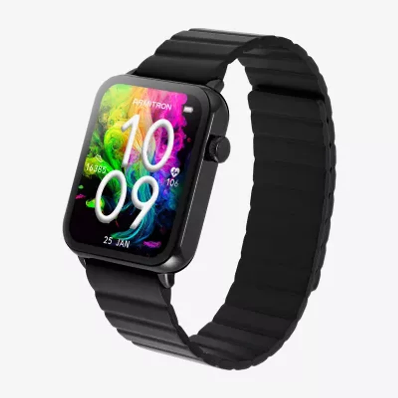 Armitron Connect Unisex Adult Chronograph Black Smart Watch 42-1020bkbk
