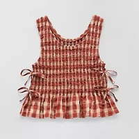 Eyeshadow Big Kid Girls Round Neck Sleeveless Tank Top