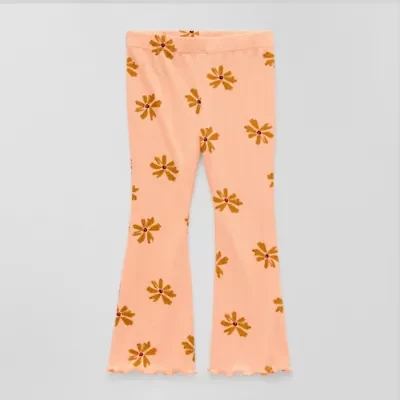 Okie Dokie Toddler & Little Girls Knit Flare Full Length Leggings