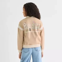 Little & Big Kid Girls Fleece Hello Kitty Lightweight Varsity Jacket