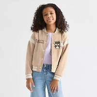 Little & Big Kid Girls Fleece Hello Kitty Lightweight Varsity Jacket