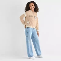 Little & Big Kid Girls Fleece Hello Kitty Lightweight Varsity Jacket