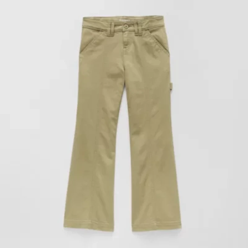 Thereabouts Pintuck Little & Big Kid Girls Regular Fit Flare Trouser