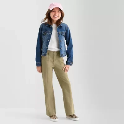 Thereabouts Pintuck Little & Big Kid Girls Regular Fit Flare Trouser