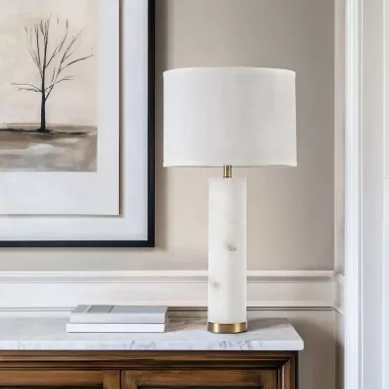 Hampton Hill Prague Alabaster Table Lamp