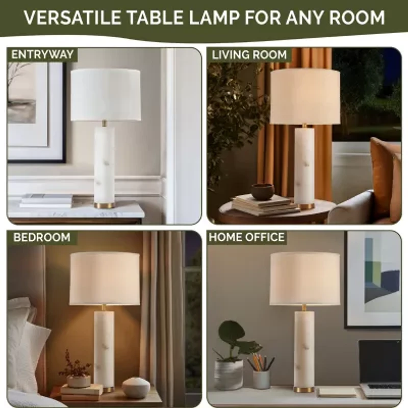 Hampton Hill Prague Alabaster Table Lamp