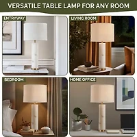 Hampton Hill Prague Alabaster Table Lamp