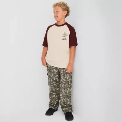 Thereabouts Little & Big Kid Boys Crew Neck Short Sleeve Oversized Graphic T-Shirt