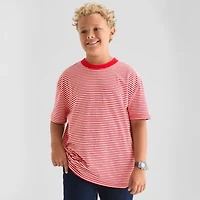 Thereabouts Oversized Little & Big Kid Boys Crew Neck Short Sleeve T-Shirt