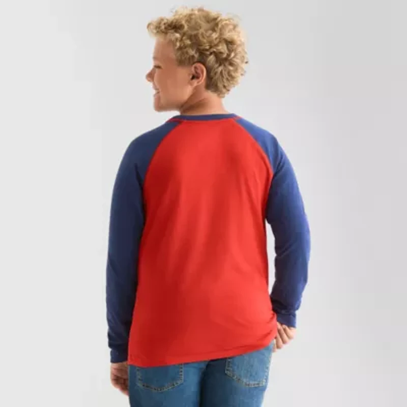 Thereabouts Little & Big Kid Boys Crew Neck Long Sleeve T-Shirt