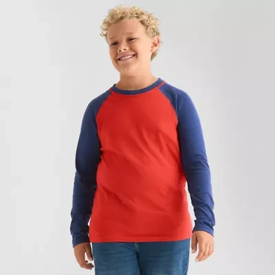 Thereabouts Little & Big Kid Boys Crew Neck Long Sleeve T-Shirt