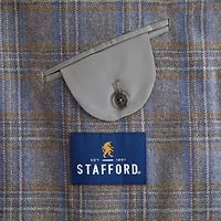 Stafford Mens Plaid Classic Fit Sport Coat