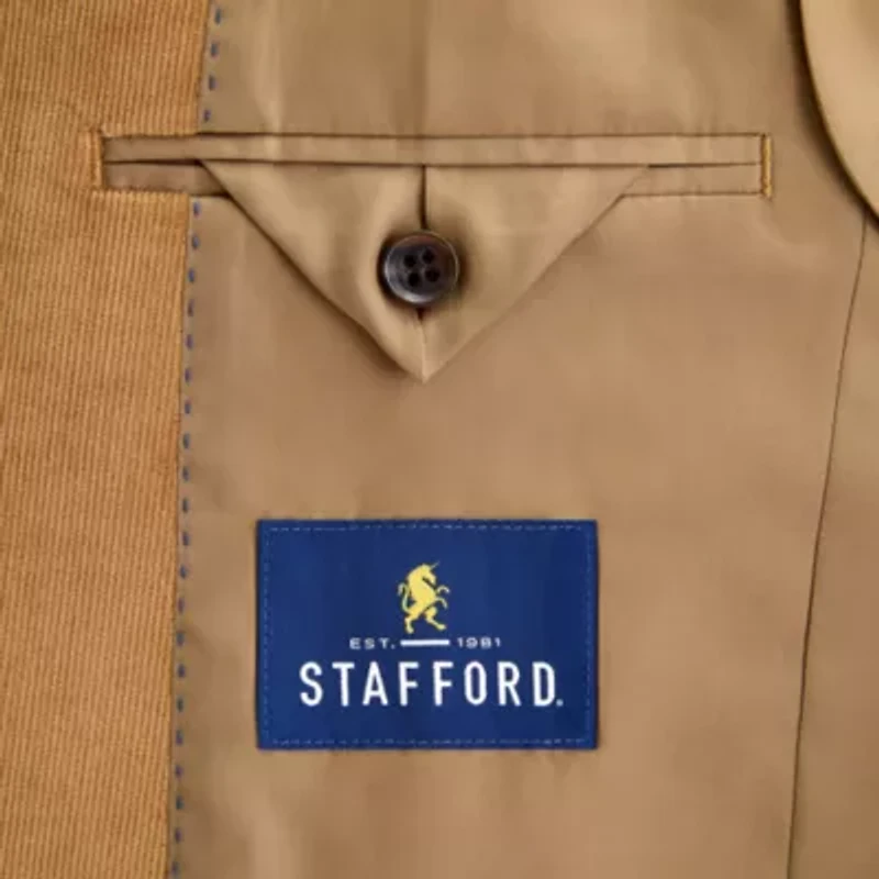 Stafford Mens Stretch Fabric Classic Fit Corduroy Sport Coat