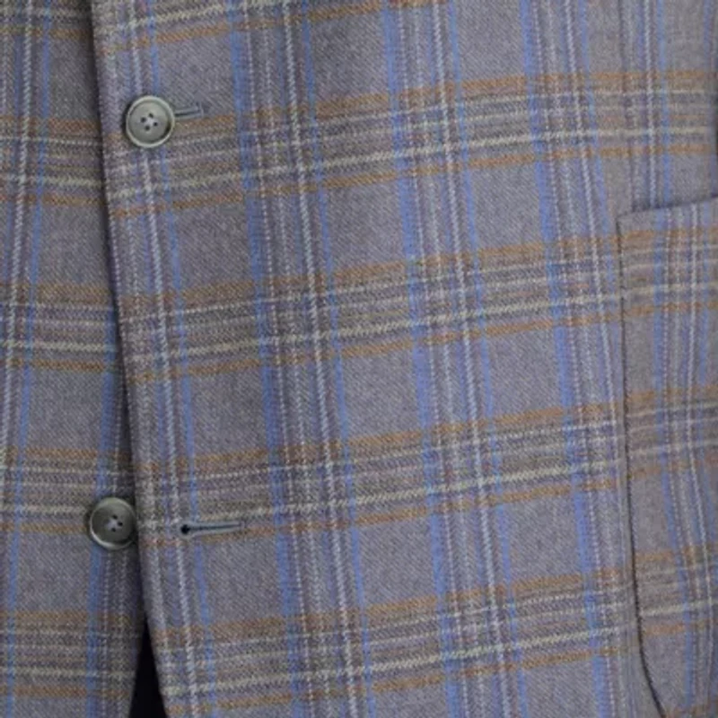 Stafford Mens Big and Tall Plaid Classic Fit Sport Coat