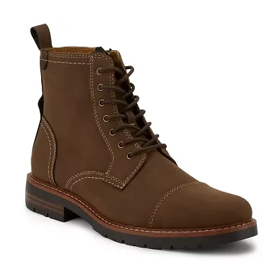 Dockers Mens Rawls Block Heel Lace Up Boots