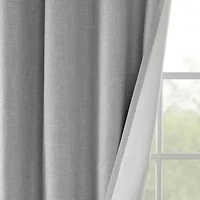 Madison Park Arlie 100"W X 84"L Energy Saving Blackout Grommet Top Patio Door Curtain