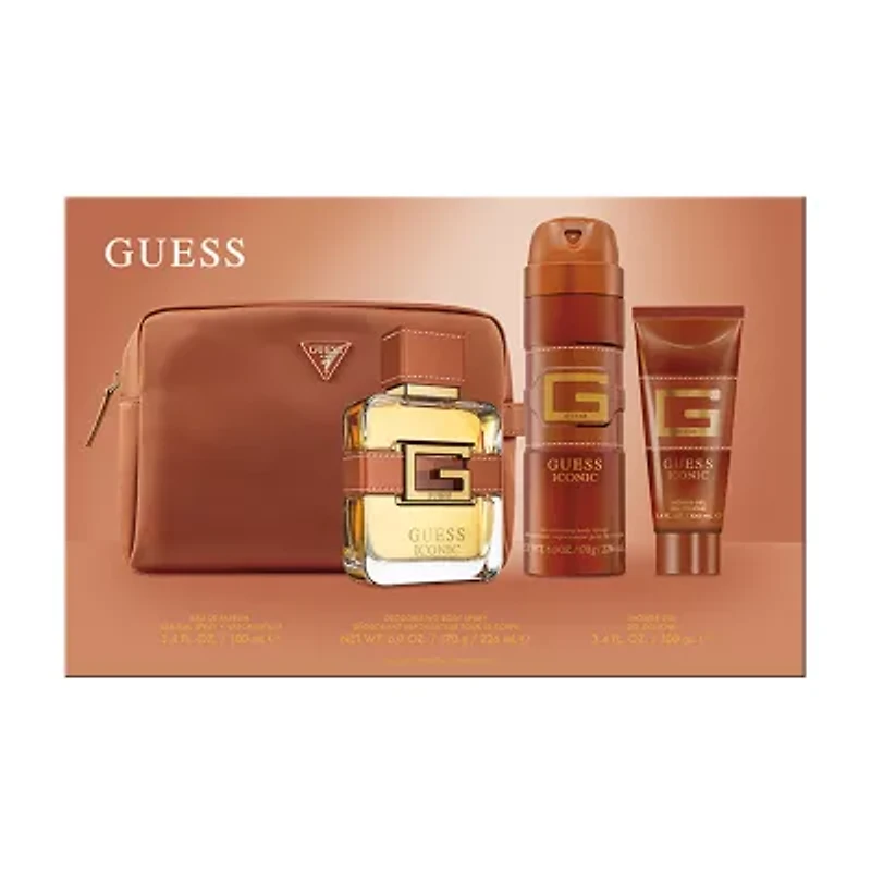 GUESS Iconic Mens 4-Pc Gift Set
