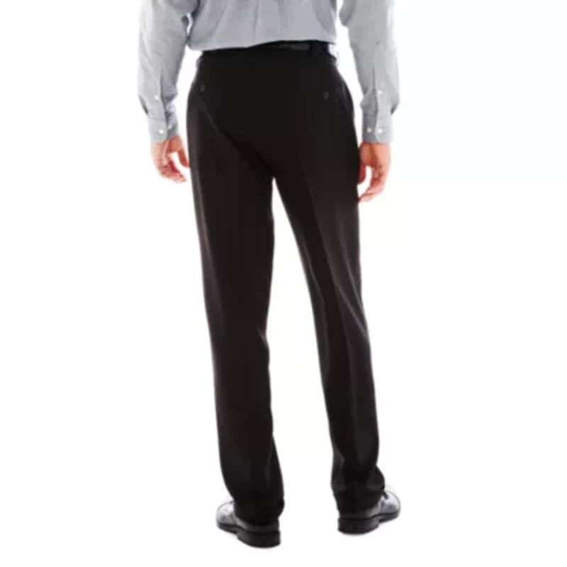 Haggar E-CLO Stria Mens Classic Fit Dress Pleated Pant