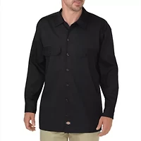 Dickies Flex Twill Mens Long Sleeve Relaxed Fit Stretch Fabric Button-Down Shirt