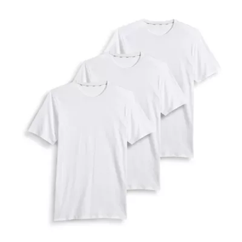 Jockey Tailored Essentials Mens 3 Pack Short Sleeve Crew Neck T-Shirt