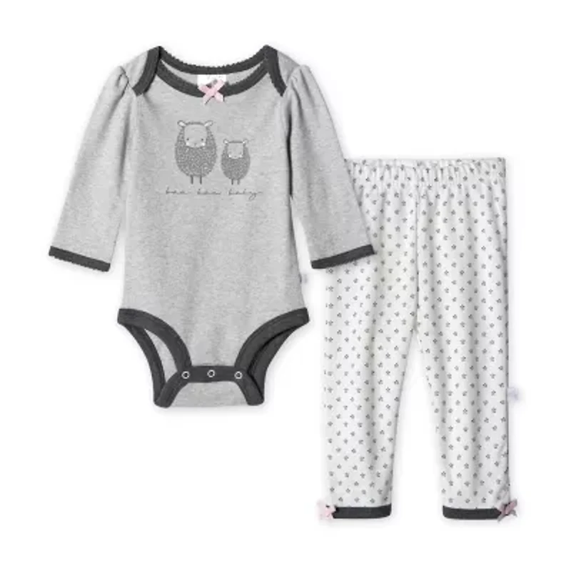 Just Born Baby Girls 2-pc. Pant Set