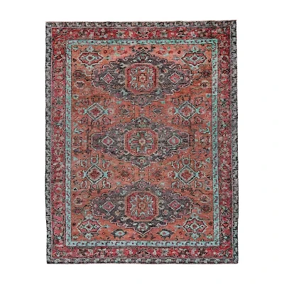 Weave And Wander Bashyr Medallion Hand Knotted Indoor Rectangle Accent Rug