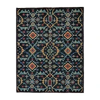 Weave And Wander Bashyr Floral Hand Knotted Indoor Rectangle Accent Rug
