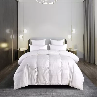 Blue Ridge Home Fashions 600 Thread Count Windowpane Duraloft Down Alternative Comforter