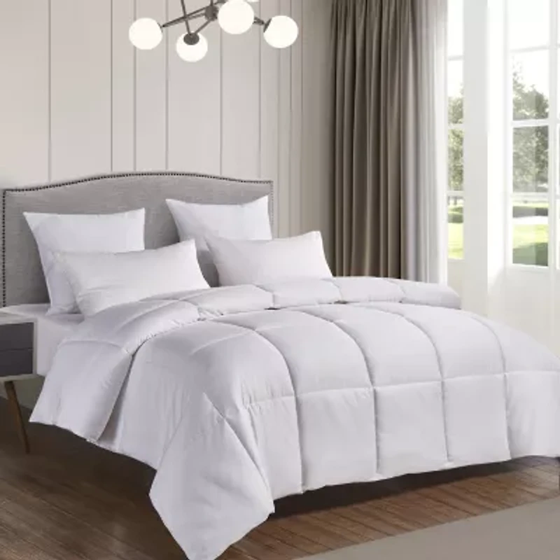 Blue Ridge Home Fashions Naples 700 Thread Count Sateen Cotton Down Alternative Comforter