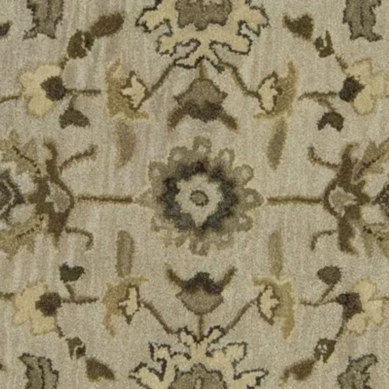 Weave And Wander Botticino Floral Hand Tufted Washable Indoor Rectangle Accent Rug