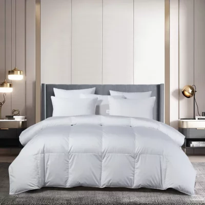 Beautyrest Sateen Cotton European White Goose Down Comforter - All Seasons