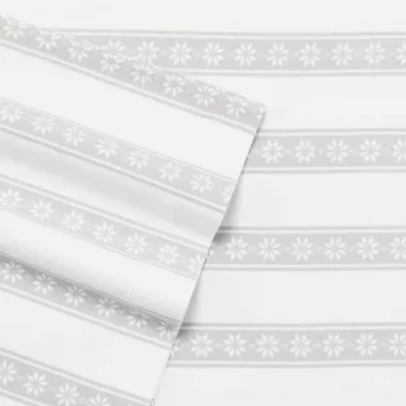 Eddie Bauer Snowflake Fair Isle Sheet Set