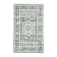 Linery Nava Traditional Geometric Washable Skid Resistant Indoor Rectangular Accent Rug