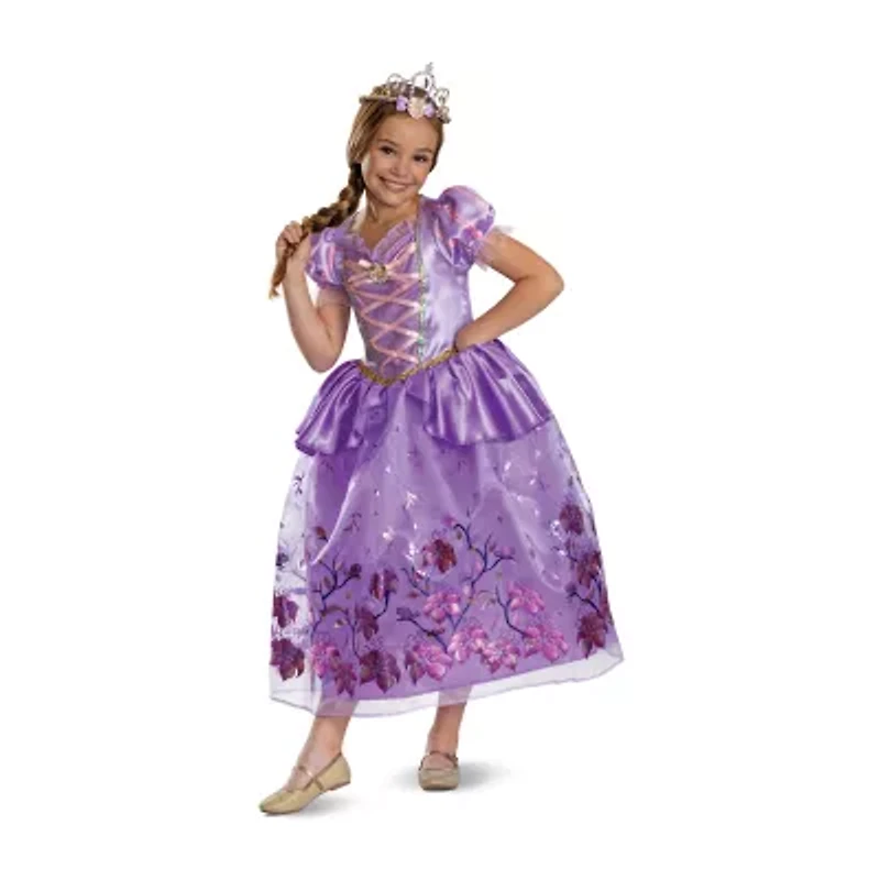 Disney Collection Rapunzel With Tiara Girls Dress Up Costume