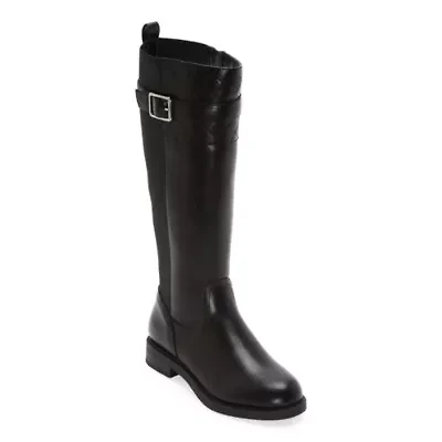 St. John's Bay Womens Winterwood Block Heel Riding Boots