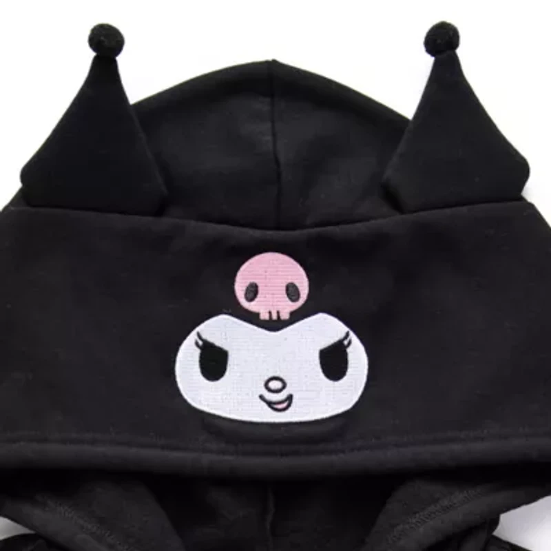 Womens Juniors Long Sleeve Hello Kitty Fleece Zipper Hoodie