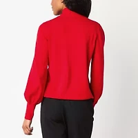 Liz Claiborne Womens Long Sleeve Pullover Sweater