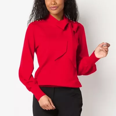 Liz Claiborne Womens Long Sleeve Pullover Sweater