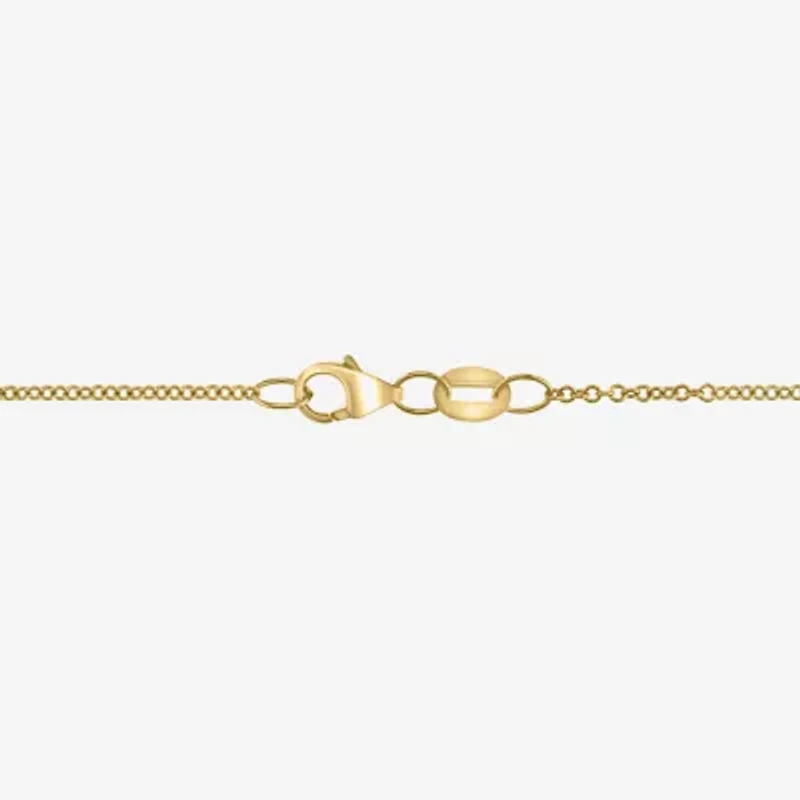 Effy Final Call Womens Diamond Accent Genuine Green Jade 14K Gold 16 Inch Pendant Necklace