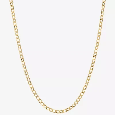 Limited Quantities! Womens 14K Gold 16 Inch Curb Chain Necklace