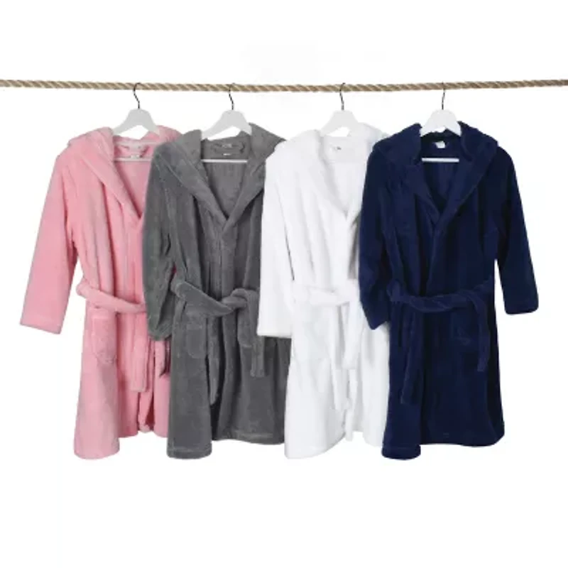 Linum Home Textiles Plus Kids Bathrobe Unisex Long Sleeve Length Robe