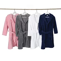 Linum Home Textiles Plus Kids Bathrobe Unisex Long Sleeve Length Robe