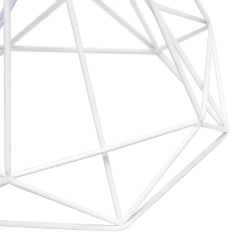 Lalia Home Geometric Wired Table Lamp with Fabric Shade