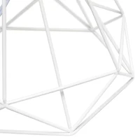 Lalia Home Geometric Wired Table Lamp with Fabric Shade