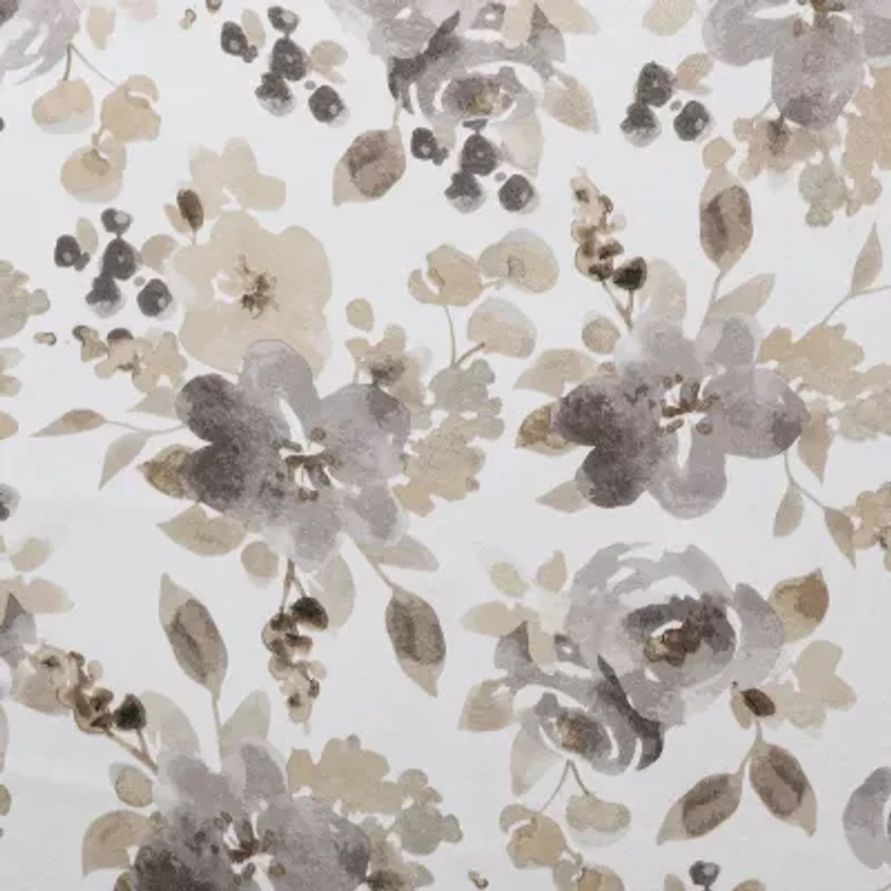 Regal Home Ayden Floral Grommet Top Energy Saving Blackout Single Curtain Panel